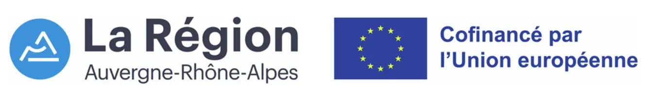 Logo Région Auvergne-Rhône-Alpes et Union Européenne - Cofinancé par l'Union européenne